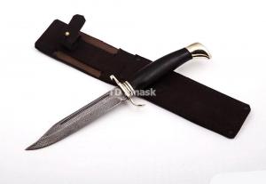 Нож разведчика "НР-40" сталь Булат; рукоять черный граб