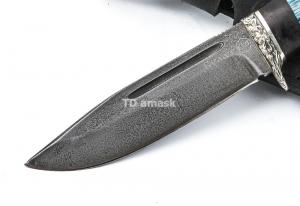 Нож Сибиряк: сталь булат рукоять стабилизированный мореный дуб