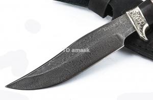 Нож Сокол: сталь булат рукоять стабилизированный мореный дуб