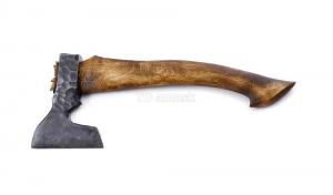 Топор "Секач": сталь углерод + ХВГ, каменный век; рукоять орех