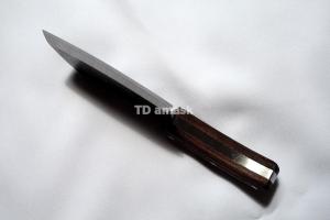 Мини Тяпка: сталь кованая 9ХФ; рукоять черный граб