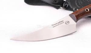 Нож Барсук: сталь 95х18, рукоять цельнометаллическая, махагон