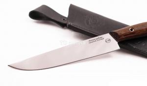 Нож Повар 2: сталь х12мф, рукоять цельнометаллическая, махагон