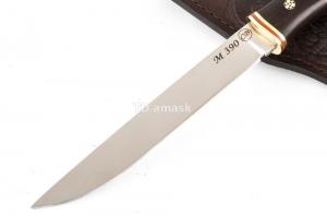 нож Якут сталь порошковая Bohler М390 рукоять карельская береза черный граб