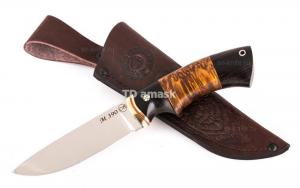 нож Большой коготь: сталь порошковая Bohler М390 рукоять карельская береза черный граб