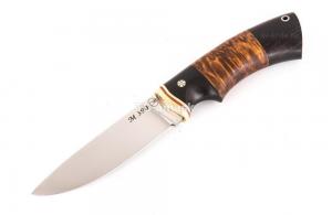 нож Большой коготь: сталь порошковая Bohler М390 рукоять карельская береза черный граб