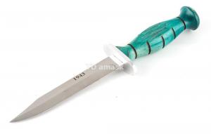 Нож разведчика НР-43 Вишня сталь 95Х18 рукоять зеленый граб