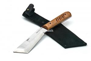 Нож "НДК - 17" сталь кованая 95х18 рукоять цельнометалл, махагон