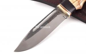 Нож Сибиряк: сталь Х12МФ рукоять ясень - черный граб