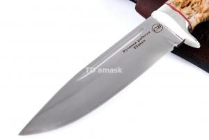 Нож Сибиряк: сталь Elmax; рукоять стабилизированная кар. береза