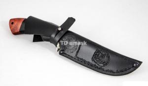 Нож Волк: кованая сталь D2, рукоять черный граб