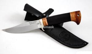 Нож Бекас: кованая сталь D2; рукоять черный граб