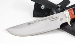 Нож Секач: кованая сталь D2; рукоять черный граб