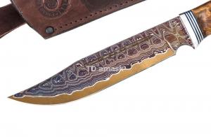 Нож Алтай: сталь Ламинированная; рукоять стабилизированная карельская береза, вставка акрил