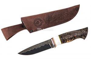 Нож Большой коготь: сталь Ламинированная; рукоять стабилизированная карельская береза, акрил