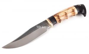 Нож Сокол: сталь Х12МФ рукоять ясень - черный граб