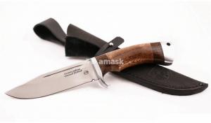Нож Сибиряк: сталь х12мф, дол; рукоять падук - дюраль