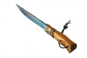 Нож "Барс" сталь ламинированная , рукоять и ножны - Etimoe "тигровое дерево"