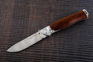 Складной нож Кабан - 3: сталь кованая 95Х18; рукоять сапеле