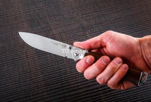 Складной нож Кабан - 3: сталь кованая 95Х18; рукоять сапеле