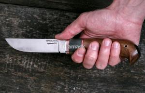 Финский нож "Puukko" малый сталь кованая D2, рукоять амазакуе