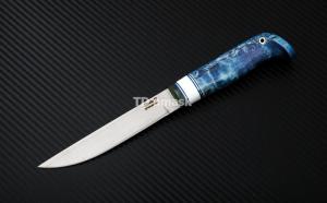 Финский нож "Lappi": сталь Nitrobe77 рукоять стаб. кар. береза