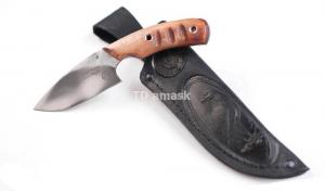 Нож Коготь:сталь х12МФ; рукоять цельнометаллическая махагон, Meinartas