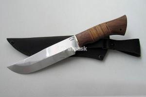 Нож "Таежный", сталь Х12МФ, рукоять наборная береста и южный орех, meinartas